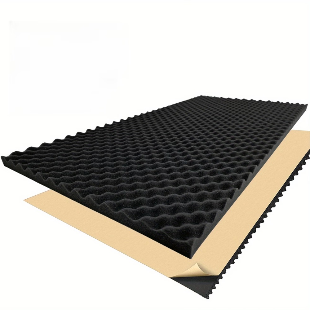 Acoustic Foam Panel - 1 Rolka 2cm-50x100cm Samoprzylepna Czarna Pianka