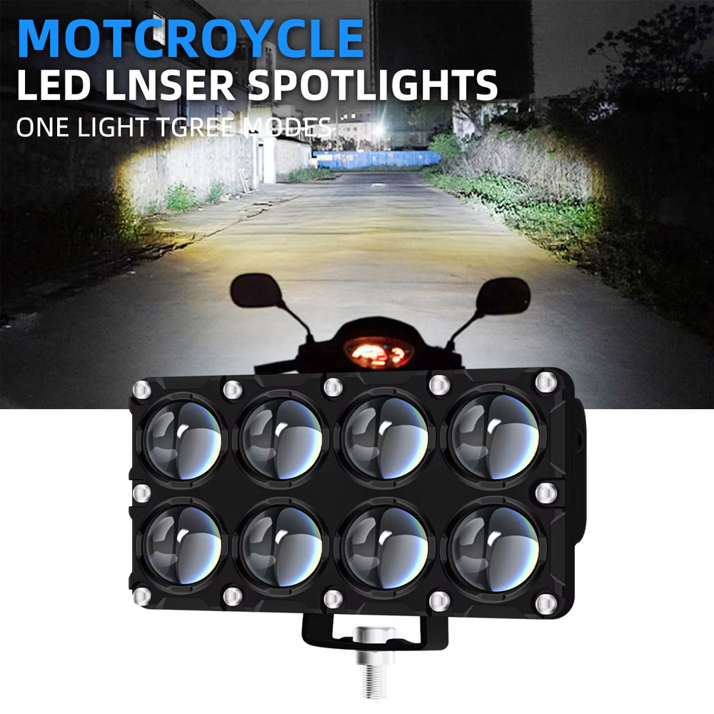 Projector Lamp Replacement - Reflektor motocyklowy dodatkowy 6/8/10 soczewek, lampa