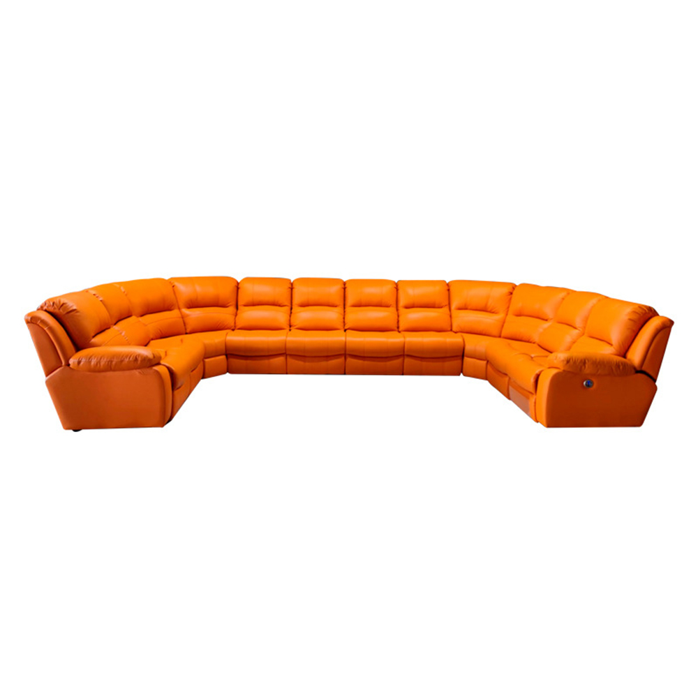 Home Cinema Furniture - Luksusowa, ponadwymiarowa rozkładana sofa segmentowa z