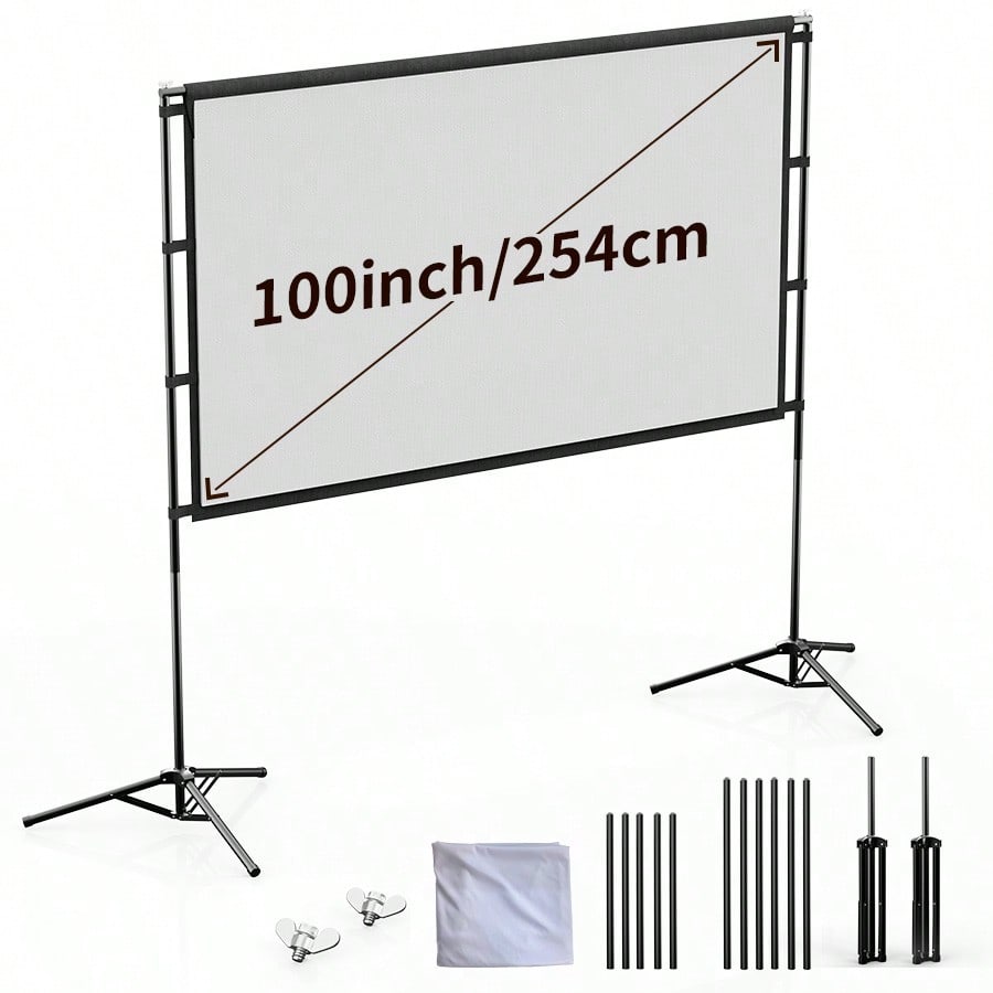 Home Cinema Portable - Ekran projekcyjny XBJ 100 cali 4K