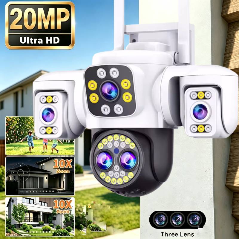 Home Cinema Wall Panels - Kamera monitoringu WiFi 20MP z czterema