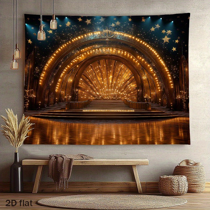 Home Cinema Wall Lights - Luksusowe Złote Oświetlenie Łukowe Sceny Teatralnej