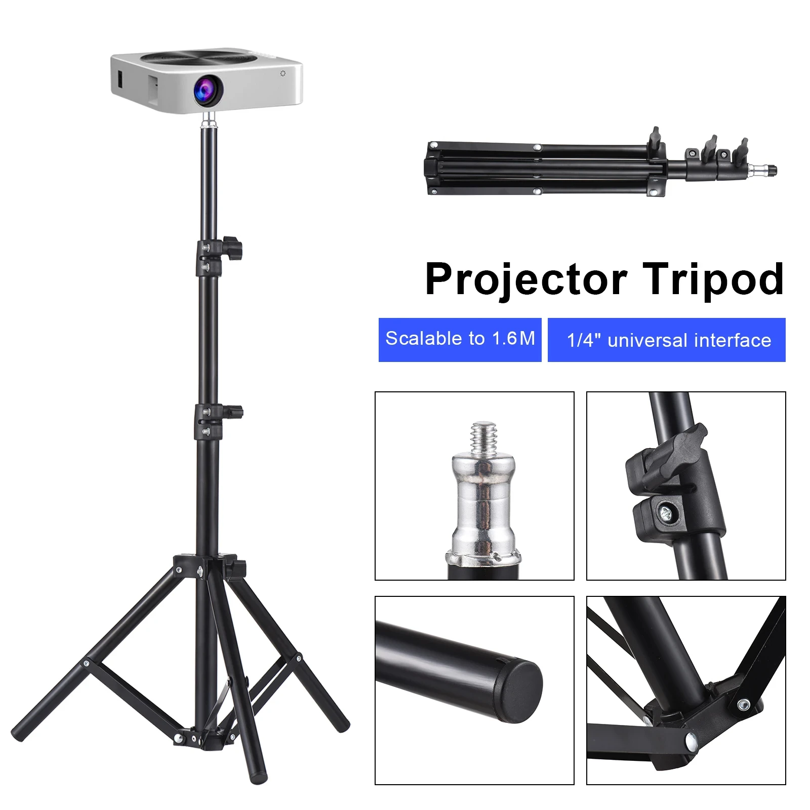 Home Cinema Portable - Uniwersalny statyw do projektora, rozciągliwy uchwyt