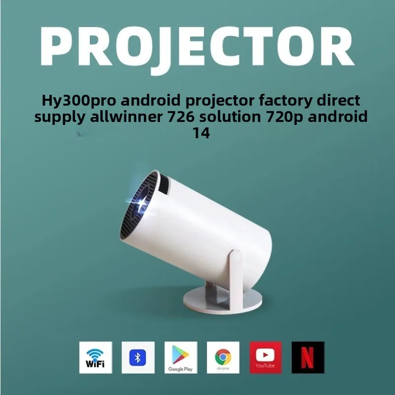 Home Cinema Portable - Przenośny projektor 4K HD HY300Pro Bluetooth
