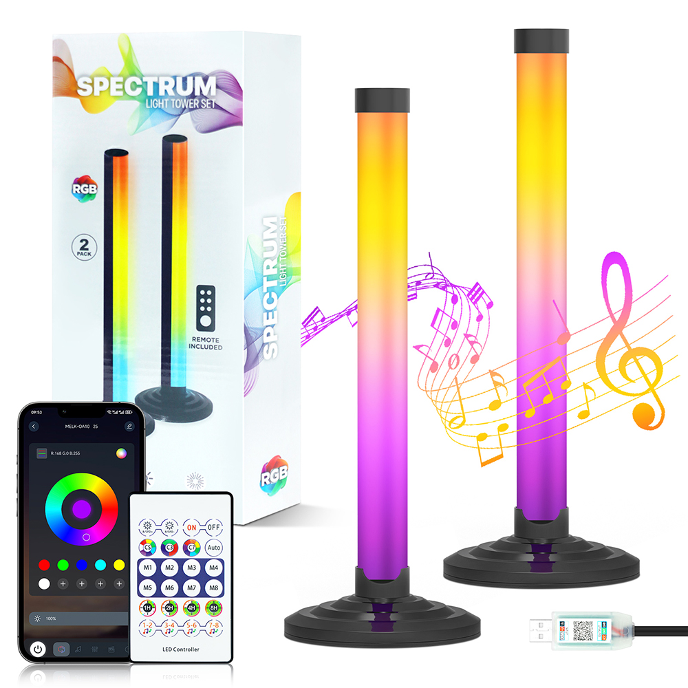 Home Cinema Wireless - Inteligentna lampa podłogowa LED 5V, narożna,