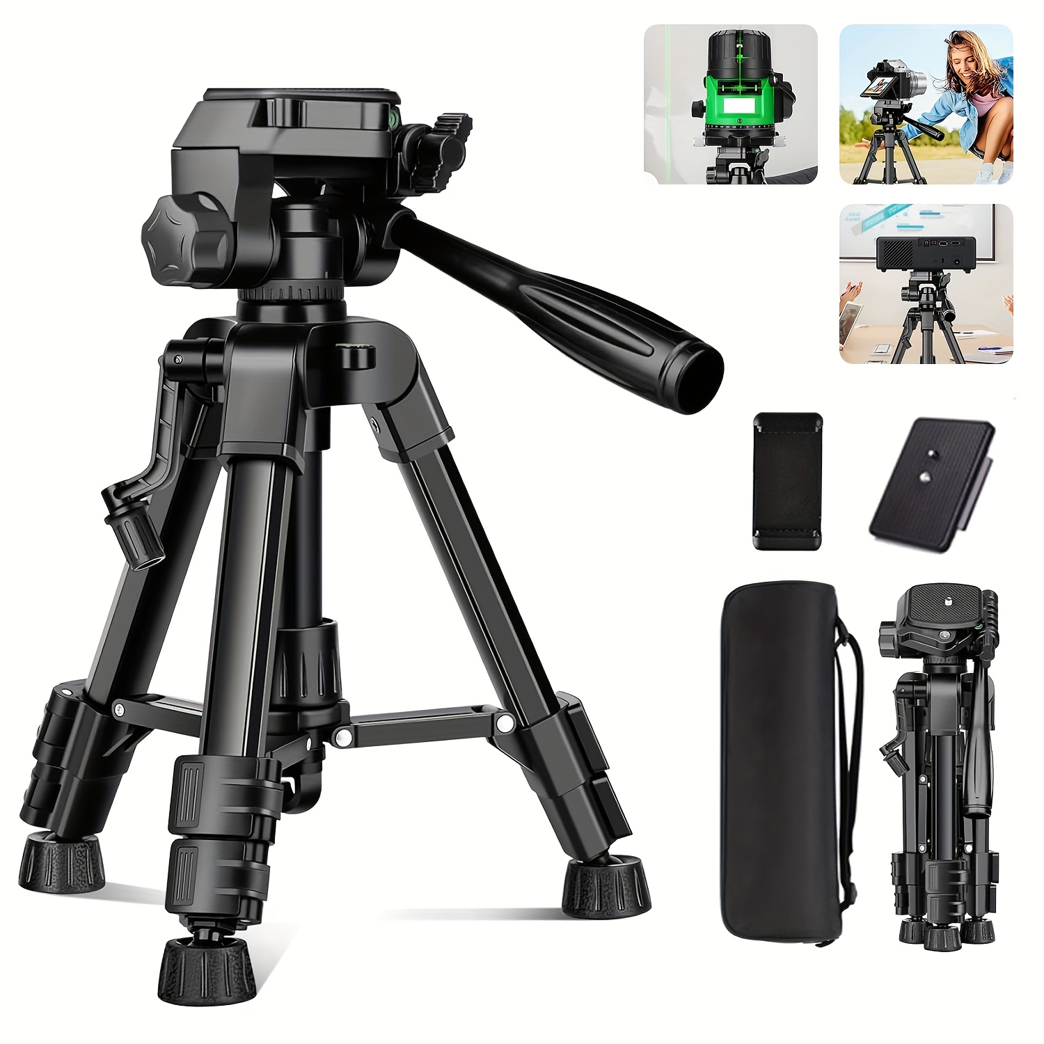 Home Cinema Portable - Mini statyw do aparatu, 25-calowy aluminiowy