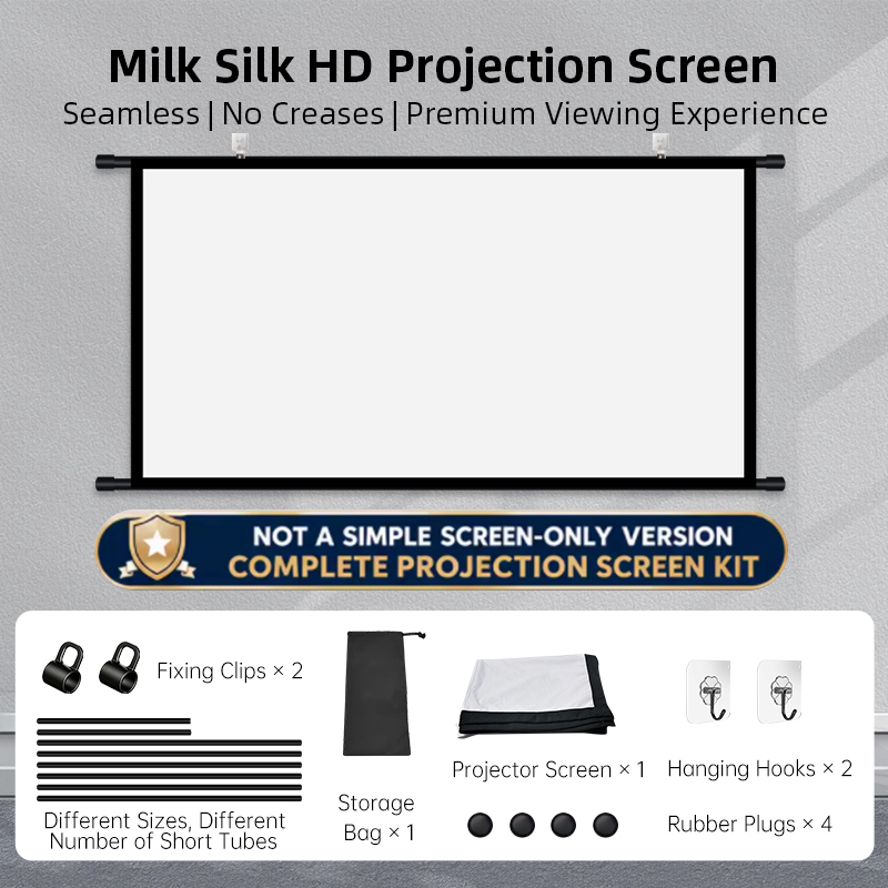 Home Cinema Blanc - Ekran projekcyjny do montażu na ścianie