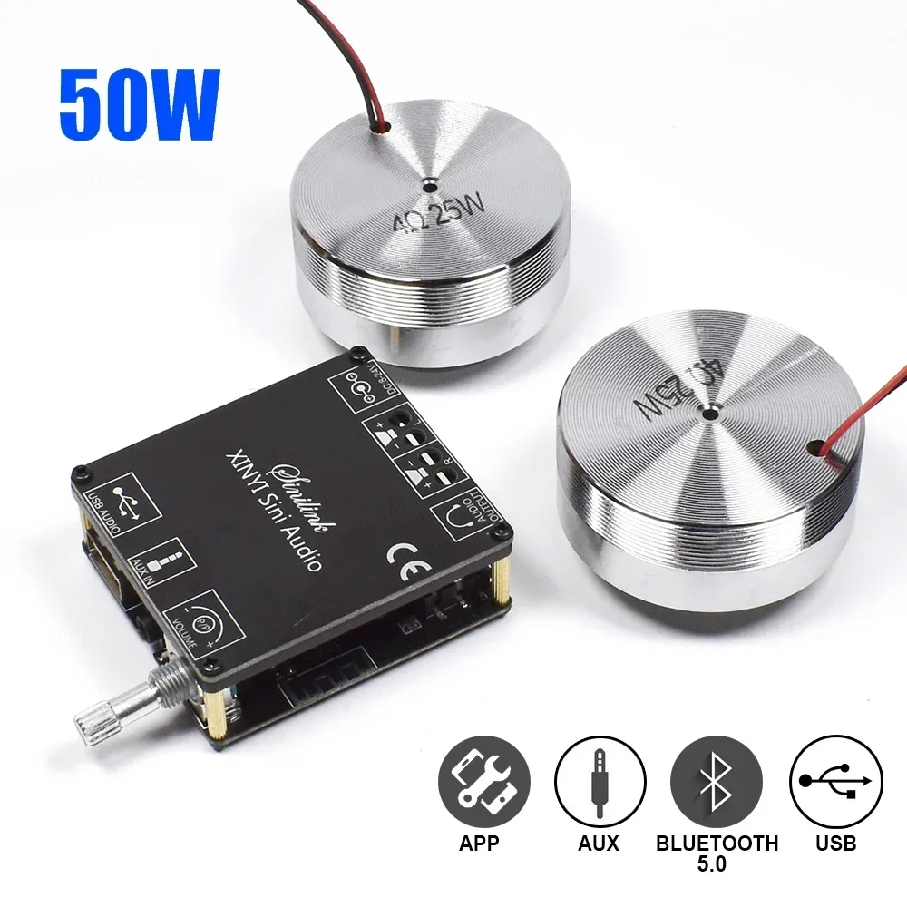 Home Cinema Portable - 2*25W przenośny głośnik wibracyjny stereo głośnik