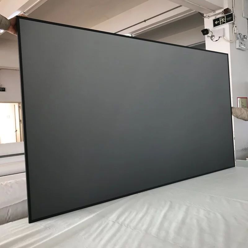 Home Cinema Wall Lights - Ekran projekcyjny ALR szary kryształowy 130-150