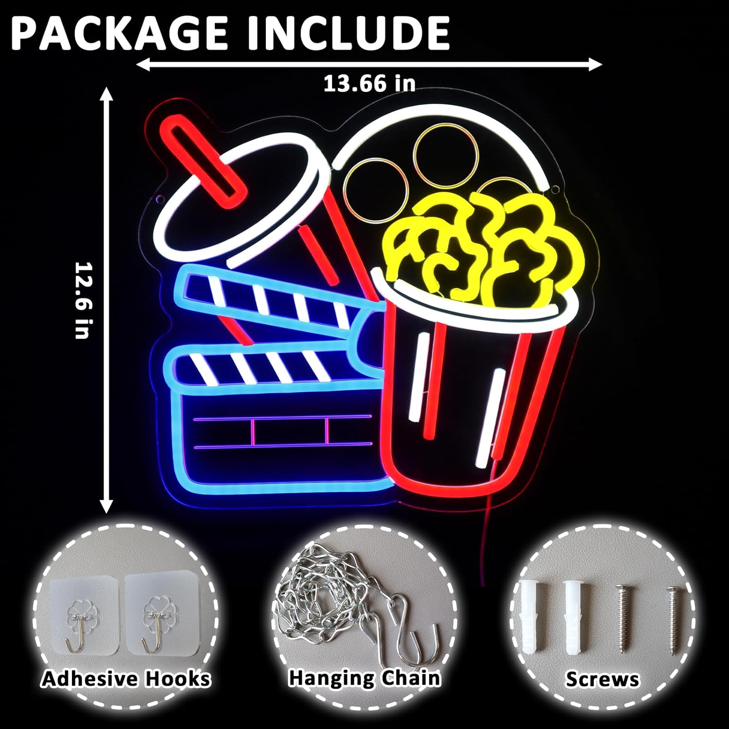 Neonowa lampka LED w kształcie – Home Cinema Wall Lights recenzja i cena