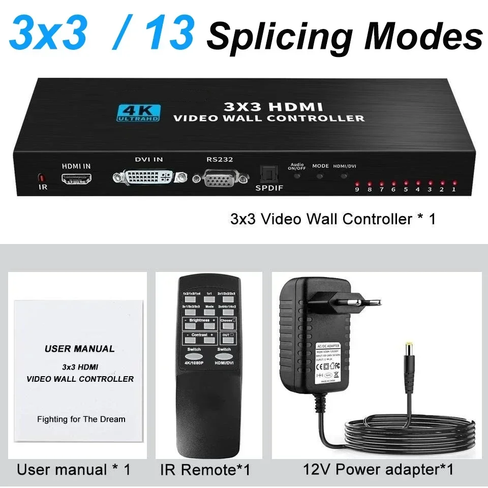 Kontroler ściany wideo 4K 3x3  – Home Cinema Video Processor recenzja i cena