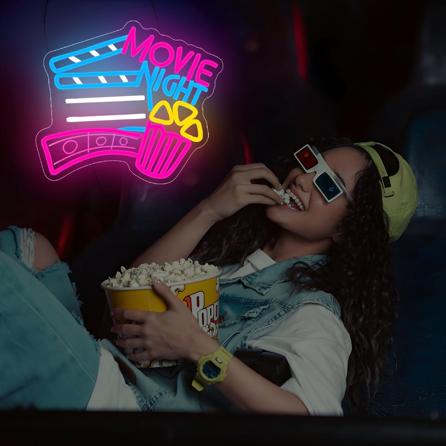 Neonowy znak „Filmowy Wieczór” – Home Cinema Wall Lights recenzja i cena