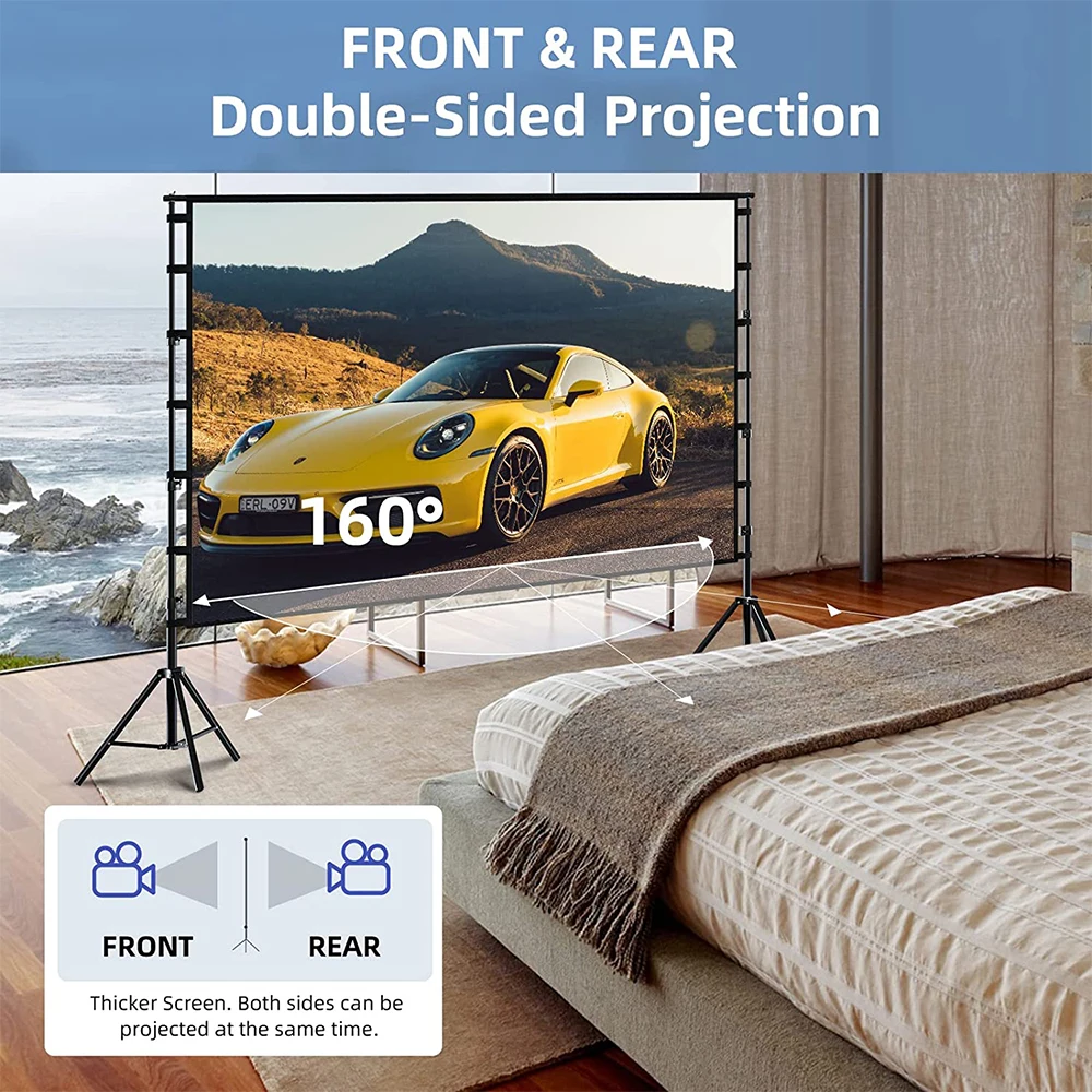 Ekran projektora LEJIADA ze st – Home Cinema Blanc recenzja i cena