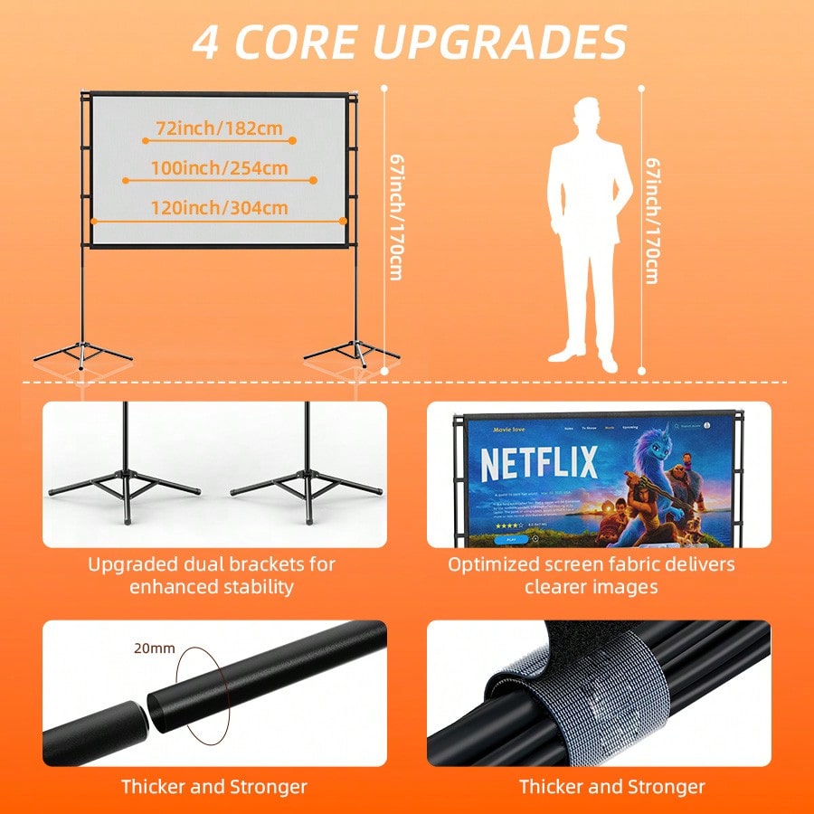 Ekran projekcyjny XBJ 100 cali – Home Cinema Portable recenzja i cena