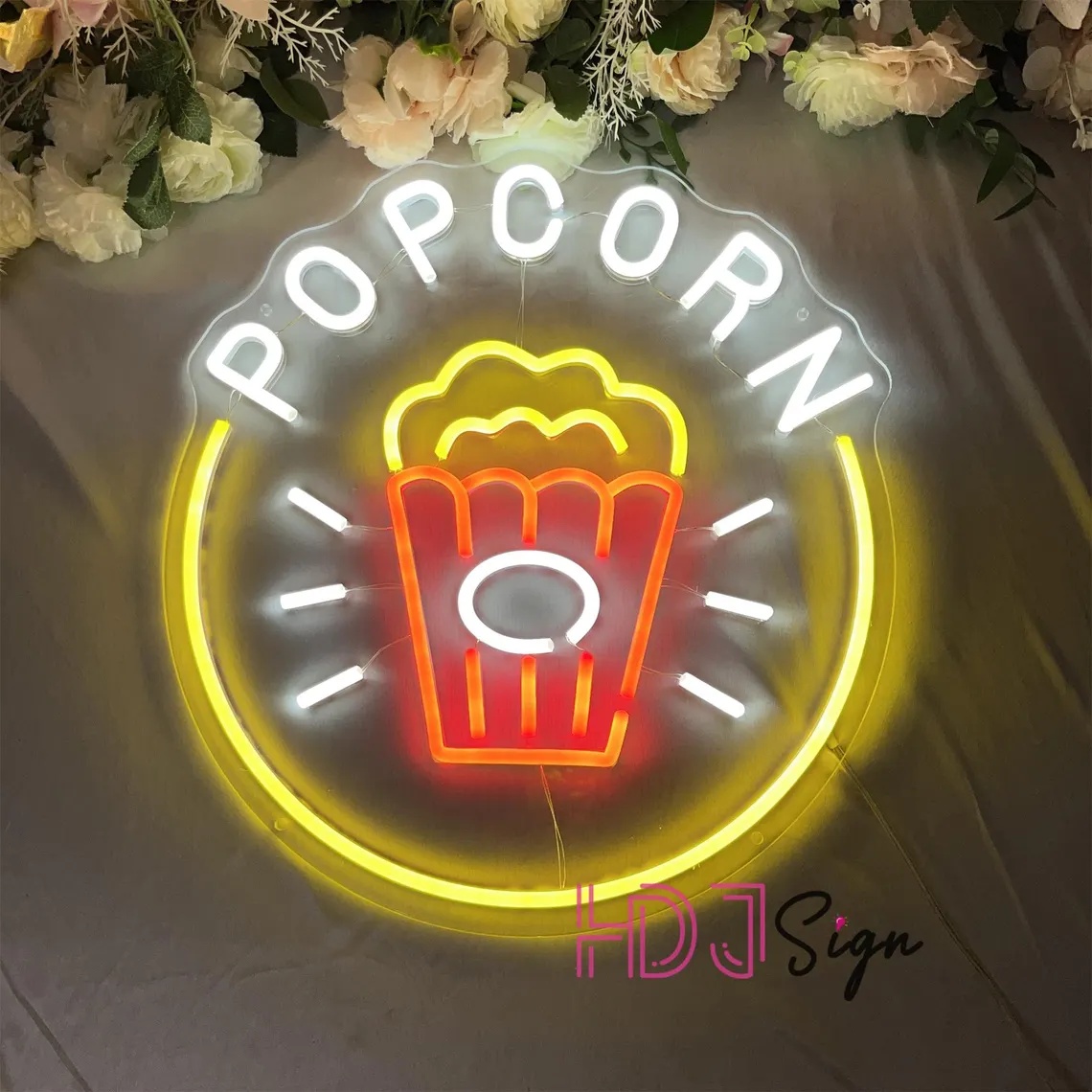 Neon LED z motywem popcornu, n – Home Cinema Wall Lights recenzja i cena