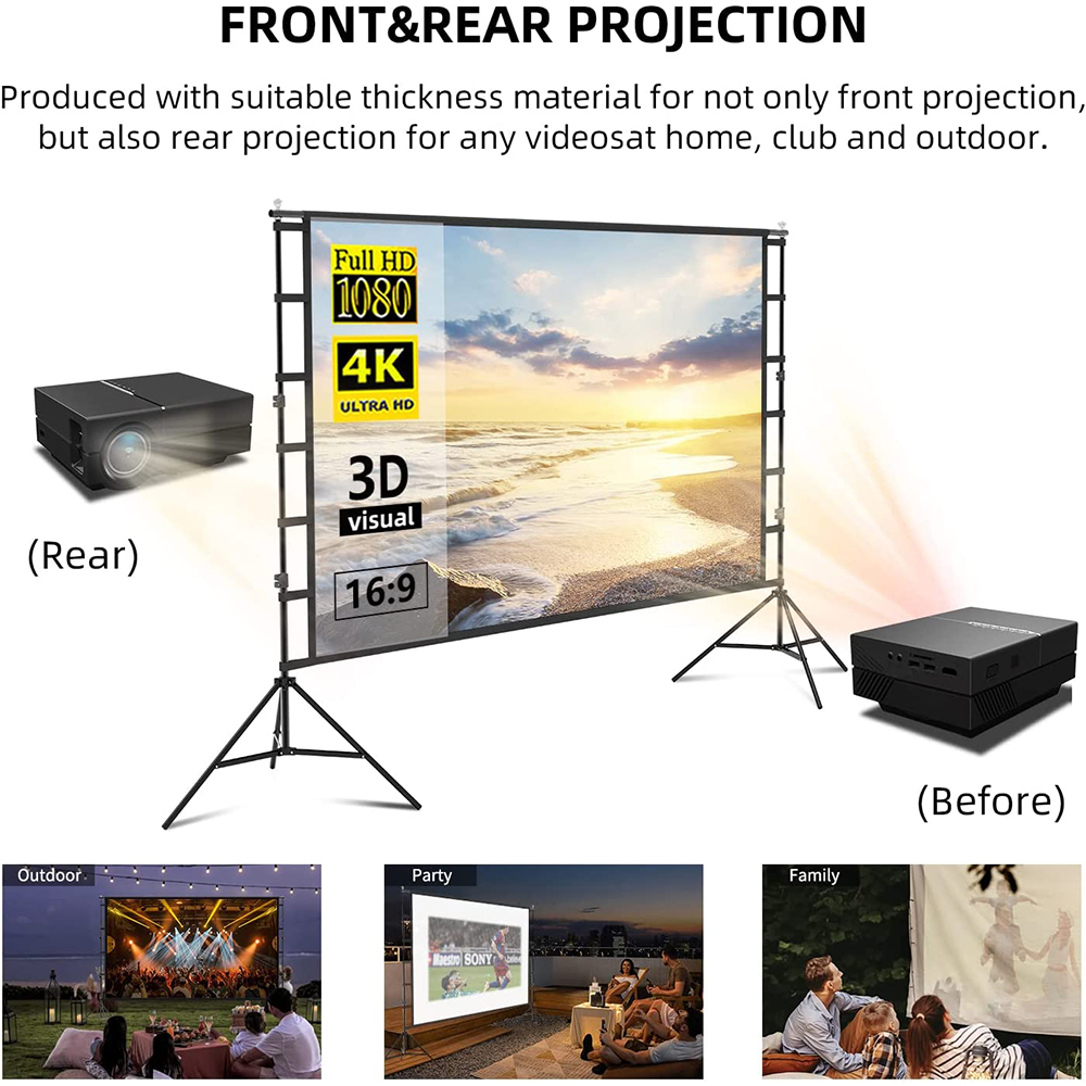 Ekran projektora VEIDADZ ze st – Home Cinema Blanc recenzja i cena