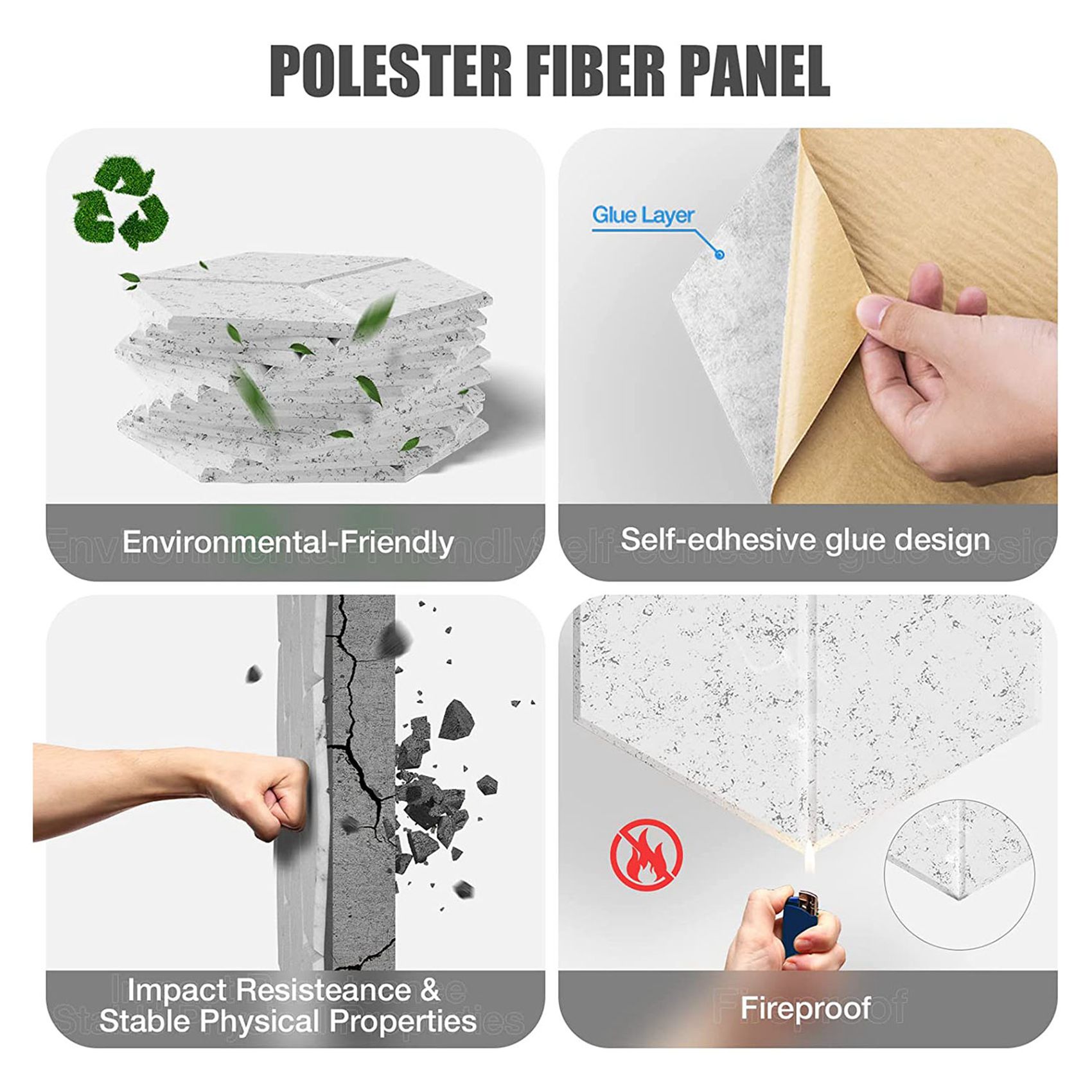 AEF6-24 PACK Pianka Akustyczna – Acoustic Foam Panel recenzja i cena
