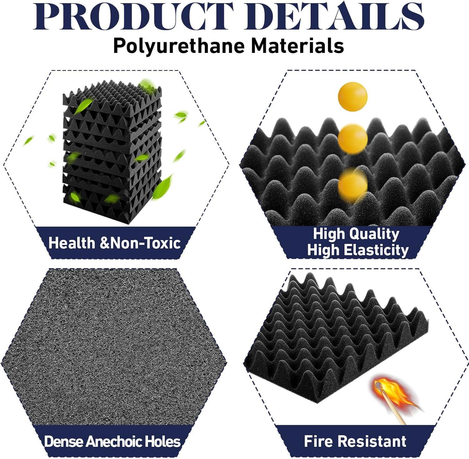 12 szt. Paneli akustycznych z  – Acoustic Foam Panel recenzja i cena