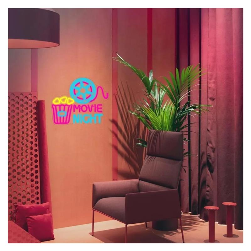 Neonowy Znak na Wieczór Filmow – Home Cinema Wall Lights recenzja i cena
